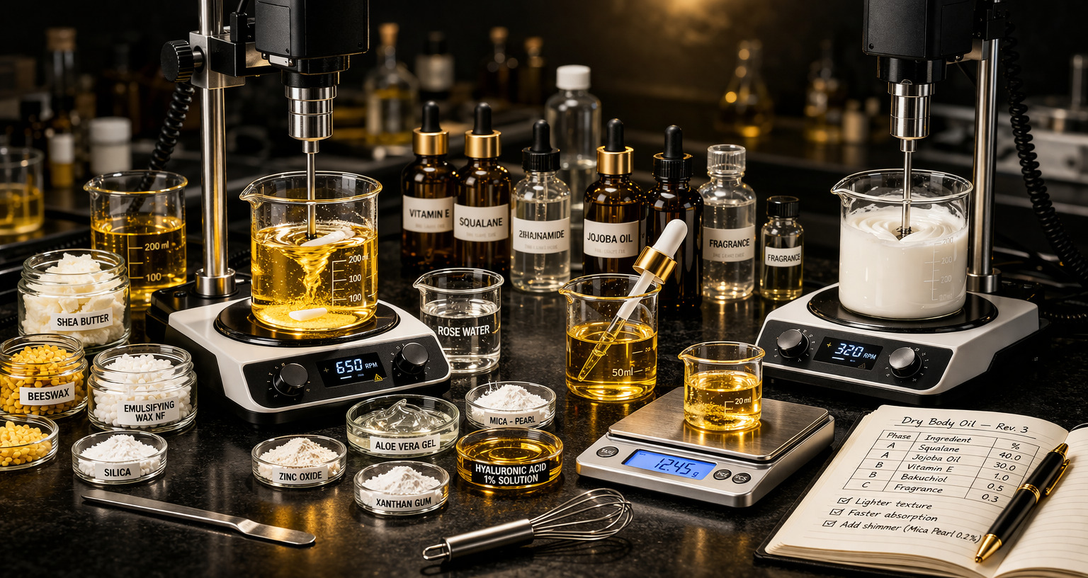 Смешивание компонентов